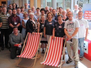 Gruppenfoto Delegation aus Mecklenburg-Vorpommern auf dem Bundesparteitag